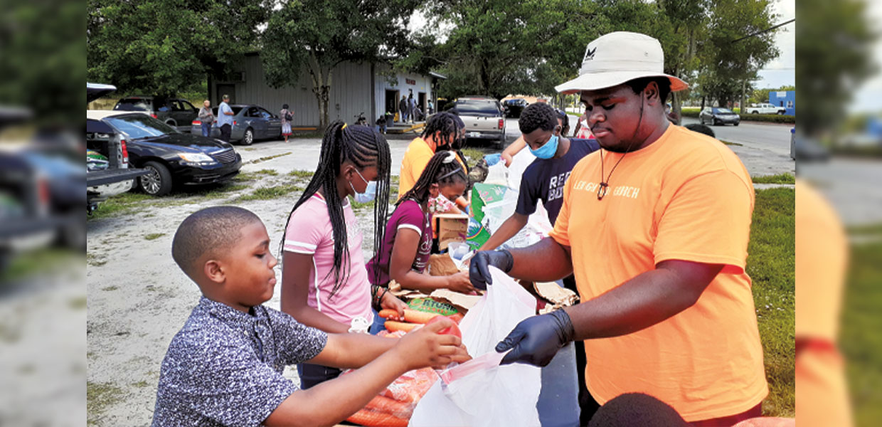 Giving Out To The People